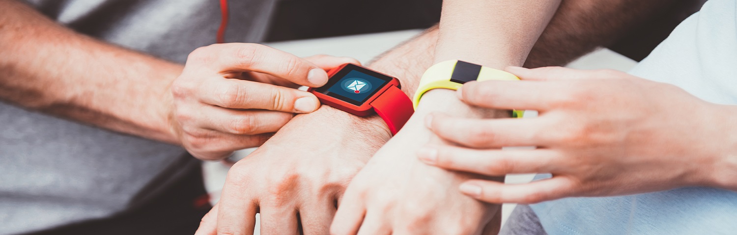 Fitness trackers on multiple people